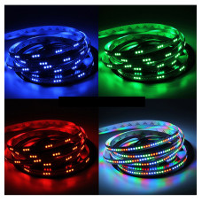 USB LED Lighting Strip for HDTV – Multi-Color RGB – USB LED Backlight Strip with Dimmer for Bias Lighting HDTV, Flat Screen TV LCD, Desktop Monitors